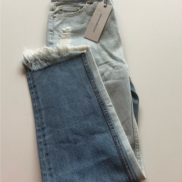 Dance and Marvel Denim - Dance & Marvel Women’s flip side high rise distressed frayed hem jeans M (E5)‎